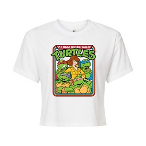 Women's - Teenage Mutant Ninja Turtles - Retro Group April Cropped Graphic T-Shirt - 1 of 4