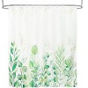 LunaLulinlk Green Eucalyptus Fabric Shower Curtain - 3 of 4