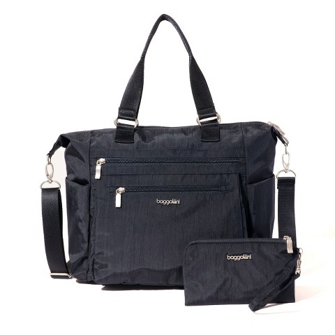 Baggallini Trifecta Convertible Backpack with RFID Wristlet - French Navy