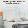 Whizmax Floating Bed Frame Three Size with RGB Led Lights Headboard, Metal Platform Bed with Upholstered Adjustable Headboard, No Box Spring Needed - 4 of 4