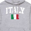 Men's - Instant Message - Italy Flag Graphic Fleece Pullover Hoodie - 2 of 4