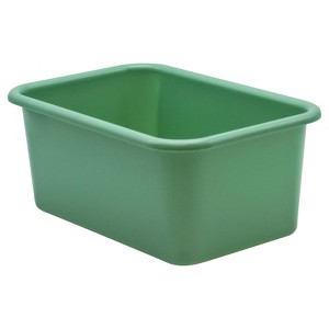 Teacher Created Resources Eucalyptus Green Small Plastic Storage Bin (Pack of 6) - 1 of 1