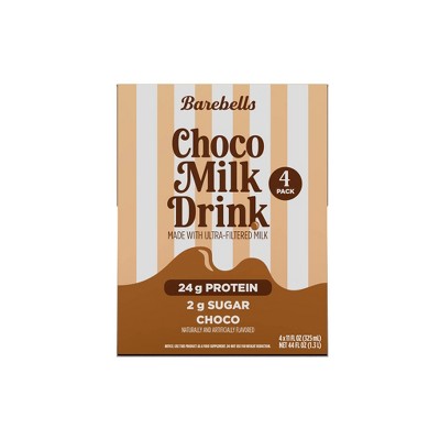 Barebells Chocolate Milk Sports Drink - 4pk/11 fl oz