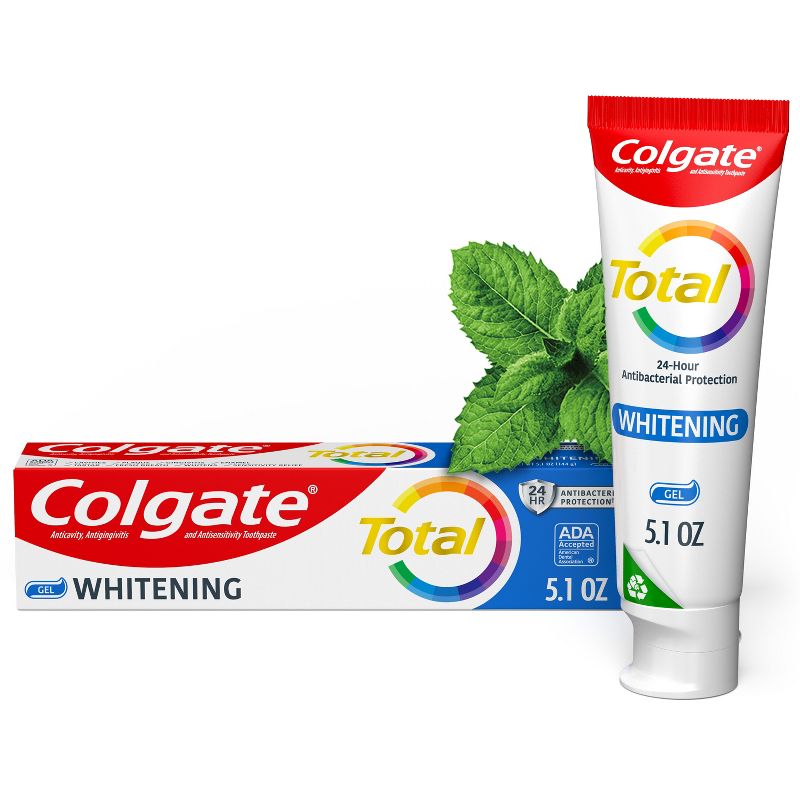 Colgate Total Whitening Toothpaste Gel - Mint - 5.1oz, 1 of 10