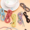 Unique Bargains Drawstring Bling Rhinestone Shoe Laces for Shorts Sneakers 4 Pcs White & Black - 4 of 4