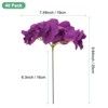 Unique Bargains Plastic Durable Realistic Reusable Silk Hydrangea Flowers with Stems for Home Decor/Wedding 9.84 In - 3 of 4