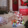 LuxenHome 2.7-Ft Tall Peppermint Candy Lighted Holiday Decoration Multicolored - 4 of 4