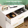 3 Drawer Dresser for Bedroom, White Nightstand for Bedroom with Storage - 4 of 4