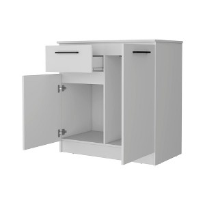 Okak 2-Door 1-Drawer Dresser Ample Storage with 2 Door Compartment & Small Item Drawer, Easy-to-Clean, Stylish Handles for Bedroom - 1 of 4