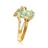Ross-Simons 7.00 Carat Prasiolite and .15 ct. t.w. Diamond Ring in 14kt Yellow Gold - 3 of 4