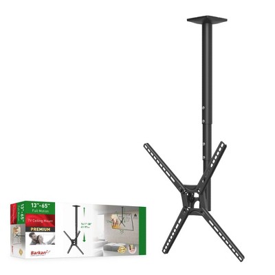 Barkan 29" - 65" TV Ceiling Mount, Full Motion - Height Adjustment, Swivel & Tilt