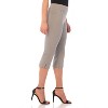 Rekucci Women's Pull-On Mid-Rise Straight-Leg Capri Pants with Tummy Control and Hidden Pocket - 2 of 4