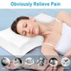 Memory Foam Pillow Ergonomic Sleep Pillow, Pillow with Washable Cover for Relieving Neck Pain, Orthopedic Neck Pillow, Side Pillow - 2 of 4