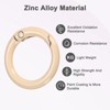 Unique Bargains Metal Spring O Rings Zinc Alloy Durable Multipurpose Lightweight Buckle 5/8 Inch - 2 of 4