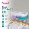 Sterilite 8.25x12.25x15 In Storage Bin w/ Carry Through Handles, Clear (24 Pack) - 3 of 4