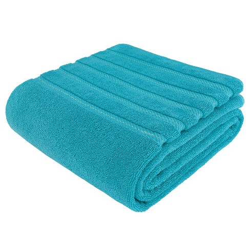 Teal 100% Cotton Turkish Soft Durable Absorbent Extra Large good Oversized Bath Sheet