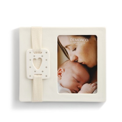 DEMDACO Sweet Baby Heart Frame - Gray Gray