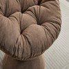 FURNIinspire Accent Chair Oversized Swivel Accent Chair 360 Swivel Barrel Chair Papasan Chair For Living Room Bedroom, Brown, 36.62"*24.80"*17.32" - 4 of 4