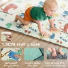 TopComfy Baby Playmats Kids Dinosaur Themed Interactive Play Mat Engaging Illustrations Safe Play Area for Kids, Multicolored, 69.69"*57.48"*0.63" - 4 of 4