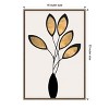 Amanti Art Five Black and Gold Flowers by Kubistika Canvas Wall Art Print Framed 16 x 23-in. - 4 of 4