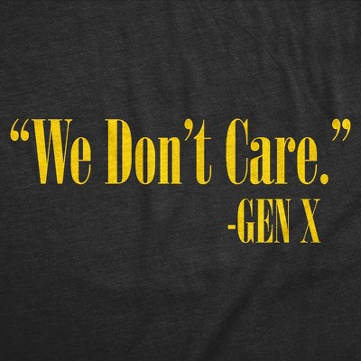 Мужские футболки Crazy Dog T-Shirts, Inc. Mens Funny T Shirts We Dont Care Gen X Sarcastic Quote Graphic Novelty Tee for Men - Crazy Dog Men's T Shirt With Sarcastic Sayings Black L — фото 2