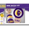 BabyFanatic Wood Rattle 2 Pack - NCAA LSU Tigers Baby Toy Set - 3 of 4