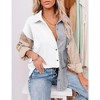 Womens Corduroy Shirts Casual Long Sleeve Button Down Blouses Tops - 2 of 4