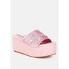 Meta charts Diamante & Rhinestone Flatform Women Sandals - 2 of 4