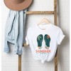 Simply Sage Market Women's Boho Summer Time Flip Flops Short Sleeve Graphic Tee - image 3 of 4