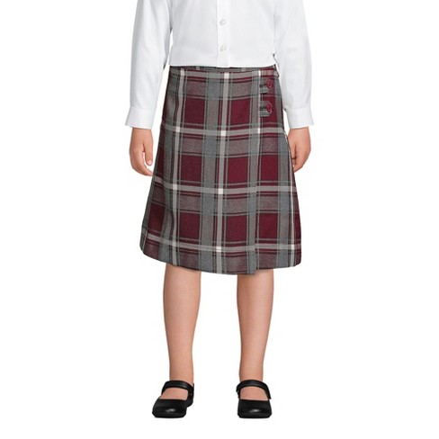 Lands' End School Uniform Kids Plaid A-line Skirt Below the Knee - image 1 of 3