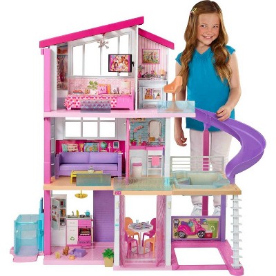 Barbie Dreamhouse Dollhouse with Wheelchair Accessible Elevator ...