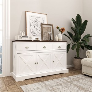 NicBex Console Table with 2 Drawers and 1 Open Bottom Storage Shelf,Stylish Entryway Table with Round Knobs,Modern Couch Table for Living Room - 1 of 4