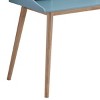 INFURNIC Desks Mid Century Modern Wood Writing Desk with Hutch and Open Pigeonholes for Storage, Blue, 43.3"*24.5"*36.8" - 3 of 4