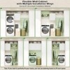 Aheaplus Wall Cabinet with Hanging Rods, Bathroom Cabinet with Door & Shelf Tower, Laundry Cabinet with Shelves - 3 of 4