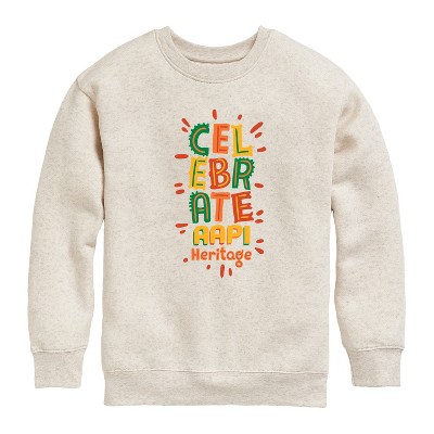 Boys' - Instant Message - Celebrate AAPI Heritage Graphic Long Sleeve Fleece Sweatshirt