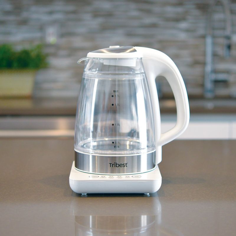 Tribest Raw Tea Kettle Glass Electric Brewing System – White, 4 of 11