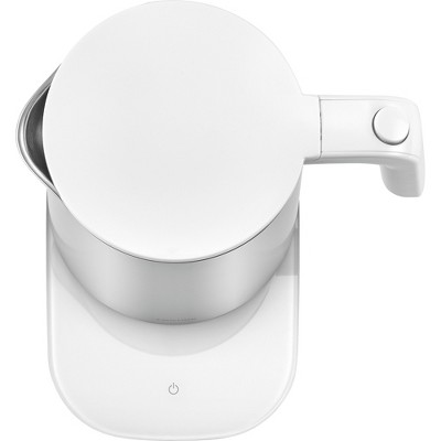 Silver 1-Liter Stainless Steel Electric Kettle with Cool Touch