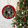 Lomsoe Donkey Ornaments for Christmas Tree Christmas Ceramic Ornaments Red Christmas Tree Hanging Decor Christmas Tree Ornament Christmas Gift - 4 of 4