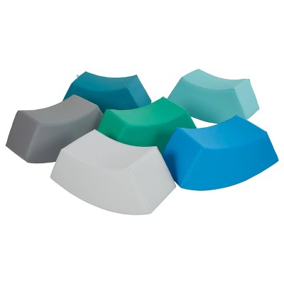 Soft Foam Modular Round Seating Set for Toddlers, 6-Piece