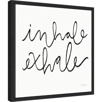 Becky Thorns Black and White Canvas Typography Wall Art