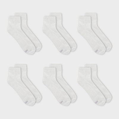 Fruit of the Loom Women's Cushioned 6pk Ankle Athletic Socks 4-10