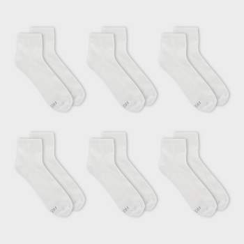 Fruit of the Loom CoolZone Ankle Socks for Women, White, Sizes 4