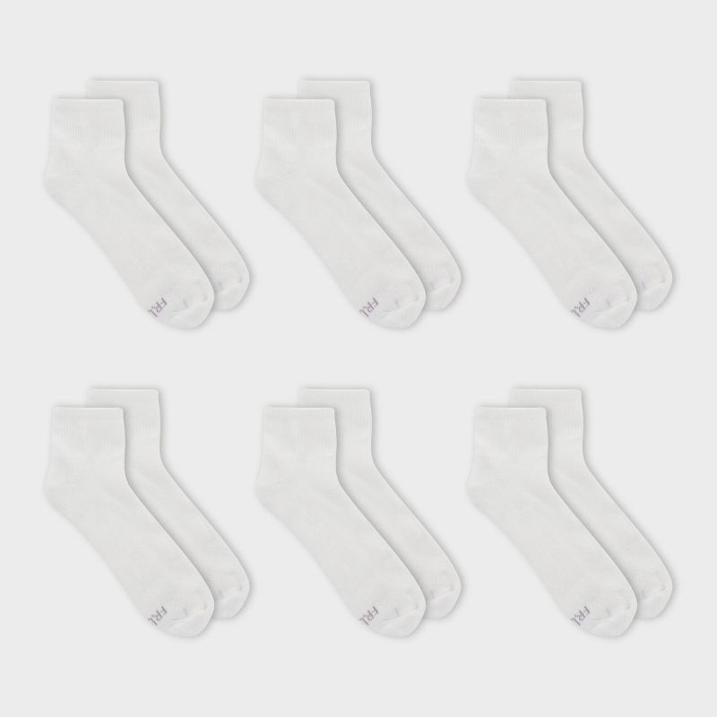 Fruit of the Loom Women's Cushioned 6pk Ankle Athletic Socks 4-10, 1 of 6