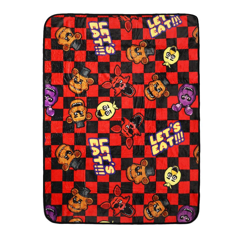 Five Nights At Freddy's Let's Eat 45" x 60" Throw Blanket, 1 of 4