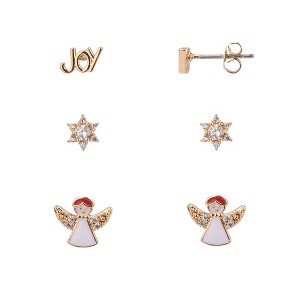 FAO Schwarz Star, Joy and Angel Trio Earring Set - 1 of 2