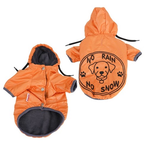 Pet Dog Raincoat, Waterproof Dog Rain Jacket Full Body Coverage with Hat,  Single Layered Waterproof Dog Rain Jacket with Leash Hole Dog Raincoat for