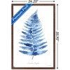 Trends International Jean Plout - Indigo Botanical Asoidium Angulare Framed Wall Poster Prints - 3 of 4