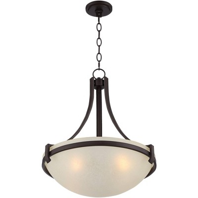 Mallot Bronze Pendant Chandelier with Champagne Glass Shade