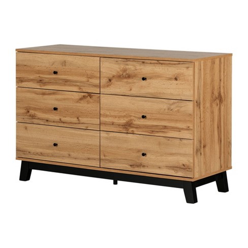 Simple Cut Out Handles 6 Drawer Dresser - Saracina Home : Target