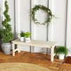 Outsunny 2-Seat Wood Garden Bench, Slated Patio Bench Outdoor Bench - 3 of 4